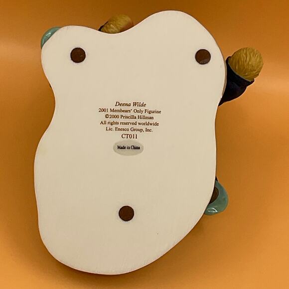 Deena Wilde Cherished Teddies 2001 Members Only Figurine Enesco Figurine CT011 - Picture 8 of 8